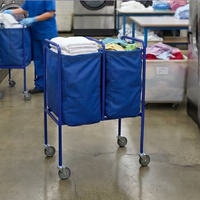 Double Laundry Bag Trolley